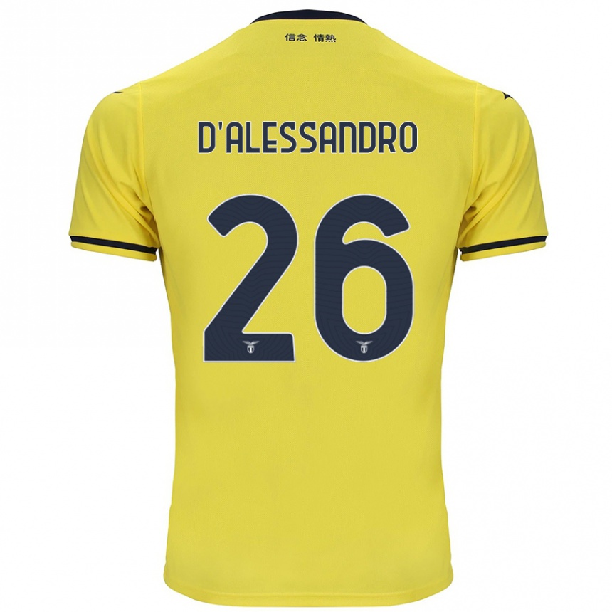 Hombre Fútbol Camiseta Mattya D'alessandro #26 Amarillo 2ª Equipación 2024/25 Argentina