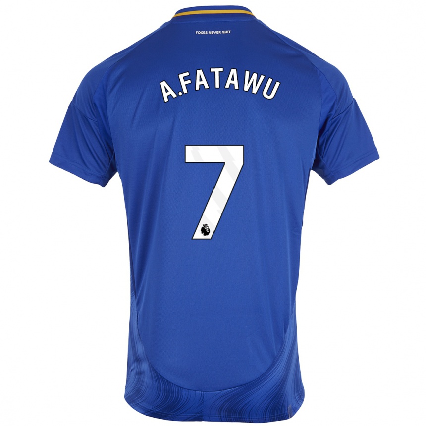 Mujer Fútbol Camiseta Issahaku Fatawu #7 Azul Blanco 1ª Equipación 2024/25 Argentina