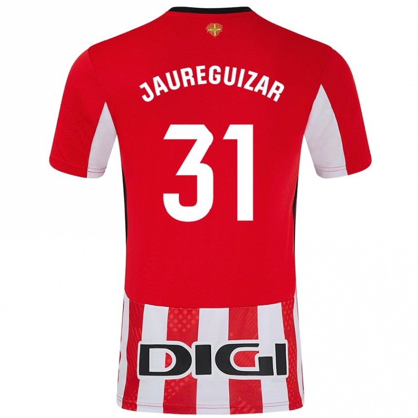 Mujer Fútbol Camiseta Mikel Jauregizar #31 Rojo Blanco 1ª Equipación 2024/25 Argentina