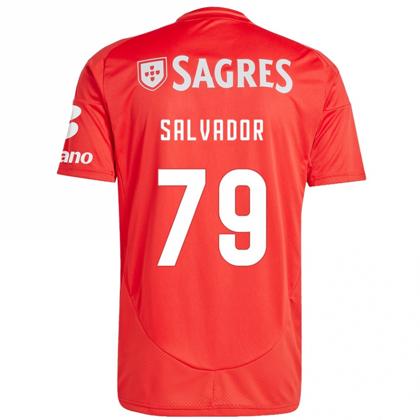 Mujer Fútbol Camiseta Marta Salvador #79 Rojo Blanco 1ª Equipación 2024/25 Argentina