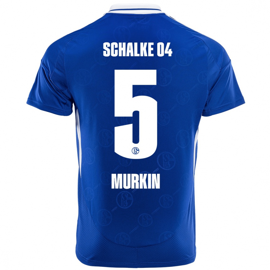 Mujer Fútbol Camiseta Derry Murkin #5 Azul Real 1ª Equipación 2024/25 Argentina