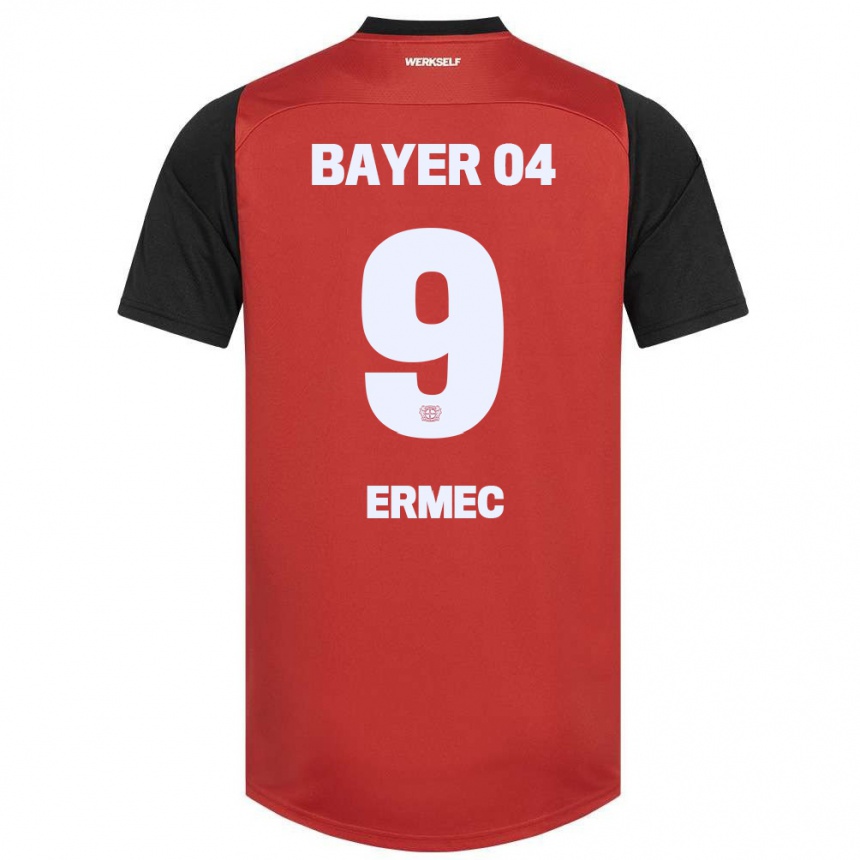 Mujer Fútbol Camiseta Berkan Ermec #9 Rojo Negro 1ª Equipación 2024/25 Argentina