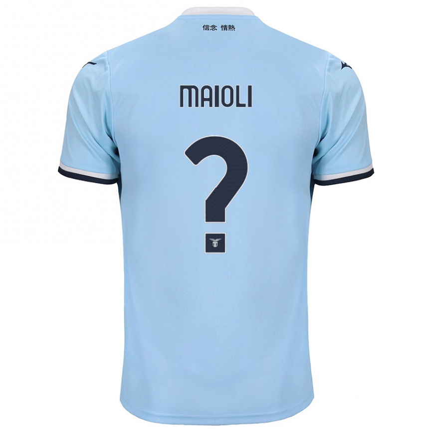 Mujer Fútbol Camiseta Francesco Maioli #0 Azul 1ª Equipación 2024/25 Argentina