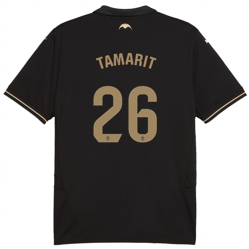 Mujer Fútbol Camiseta Sara Tamarit #26 Negro 2ª Equipación 2024/25 Argentina