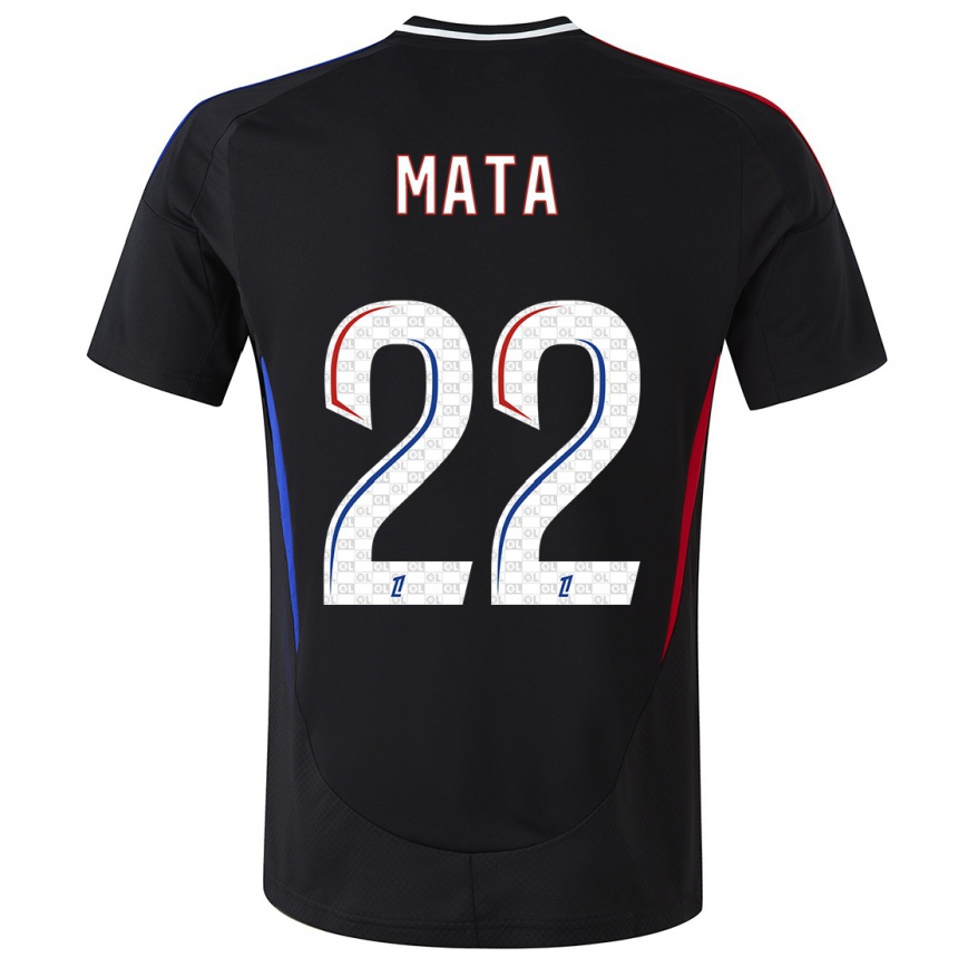 Mujer Fútbol Camiseta Clinton Mata #22 Negro 2ª Equipación 2024/25 Argentina