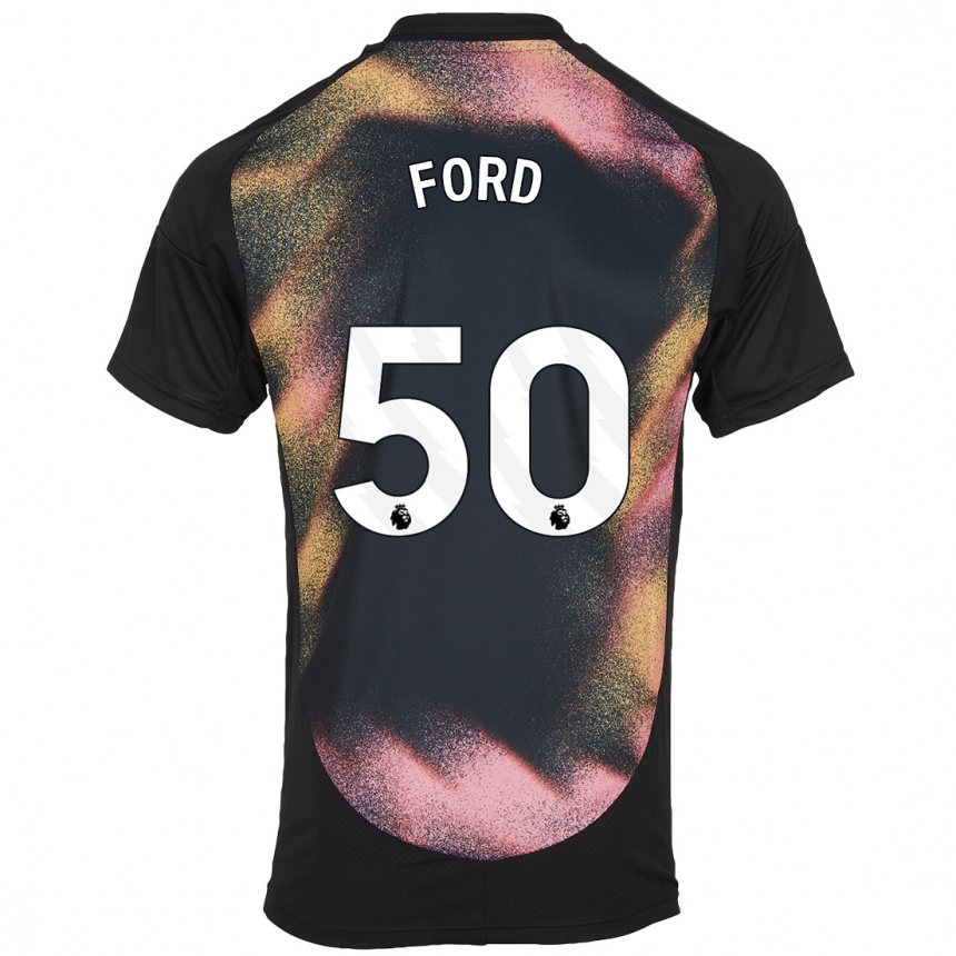 Mujer Fútbol Camiseta Harvey Godsmark-Ford #50 Negro Blanco 2ª Equipación 2024/25 Argentina