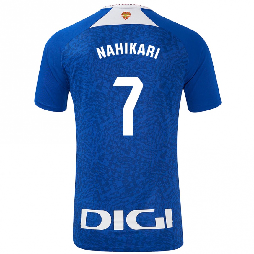 Mujer Fútbol Camiseta Nahikari Garcia Perez #7 Azul Real 2ª Equipación 2024/25 Argentina