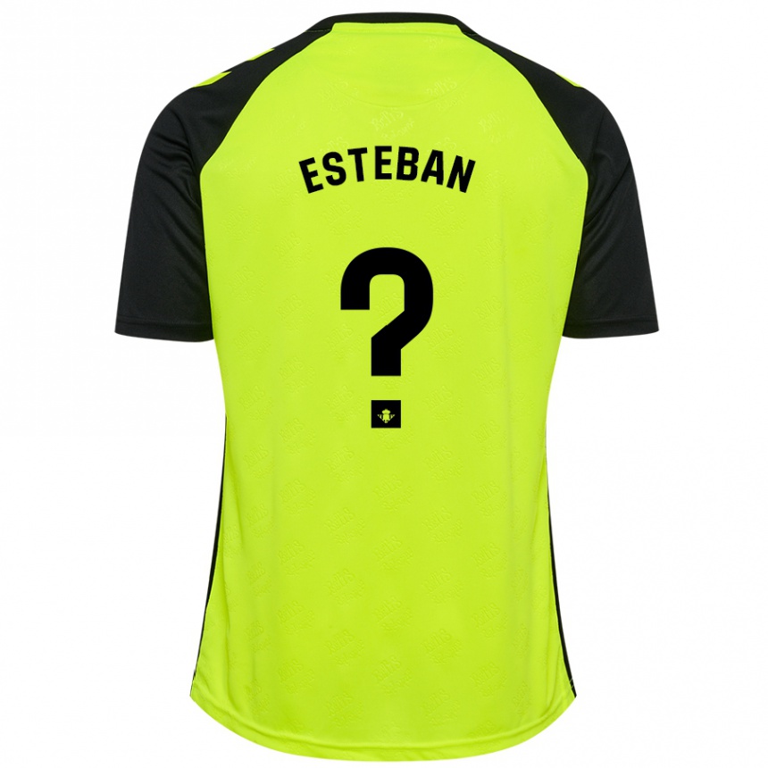 Mujer Fútbol Camiseta Paco Esteban #0 Amarillo Fluorescente Negro 2ª Equipación 2024/25 Argentina