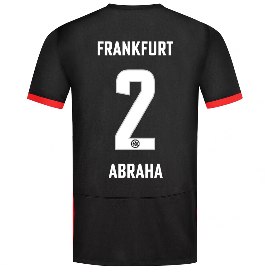 Mujer Fútbol Camiseta Natnael Abraha #2 Negro 2ª Equipación 2024/25 Argentina