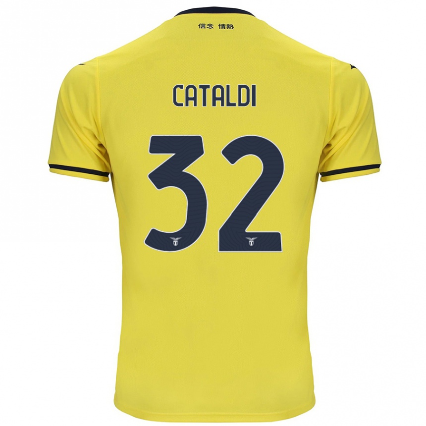 Mujer Fútbol Camiseta Danilo Cataldi #32 Amarillo 2ª Equipación 2024/25 Argentina