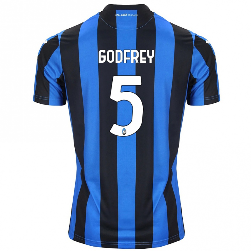 Niño Fútbol Camiseta Ben Godfrey #5 Azul Negro 1ª Equipación 2024/25 Argentina