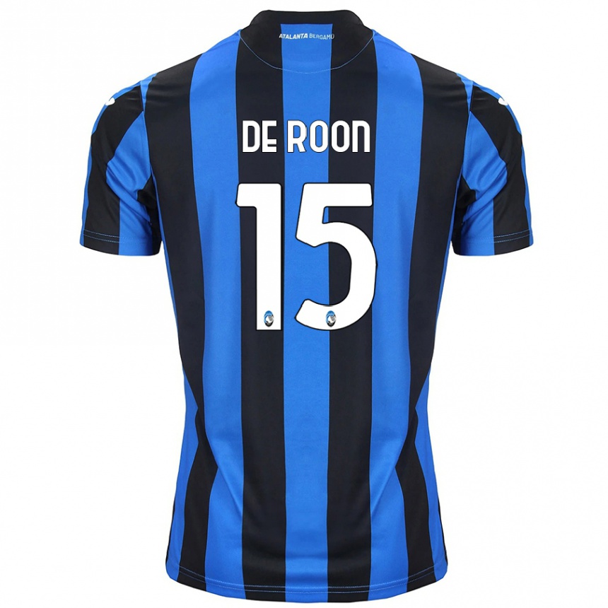 Niño Fútbol Camiseta Marten De Roon #15 Azul Negro 1ª Equipación 2024/25 Argentina