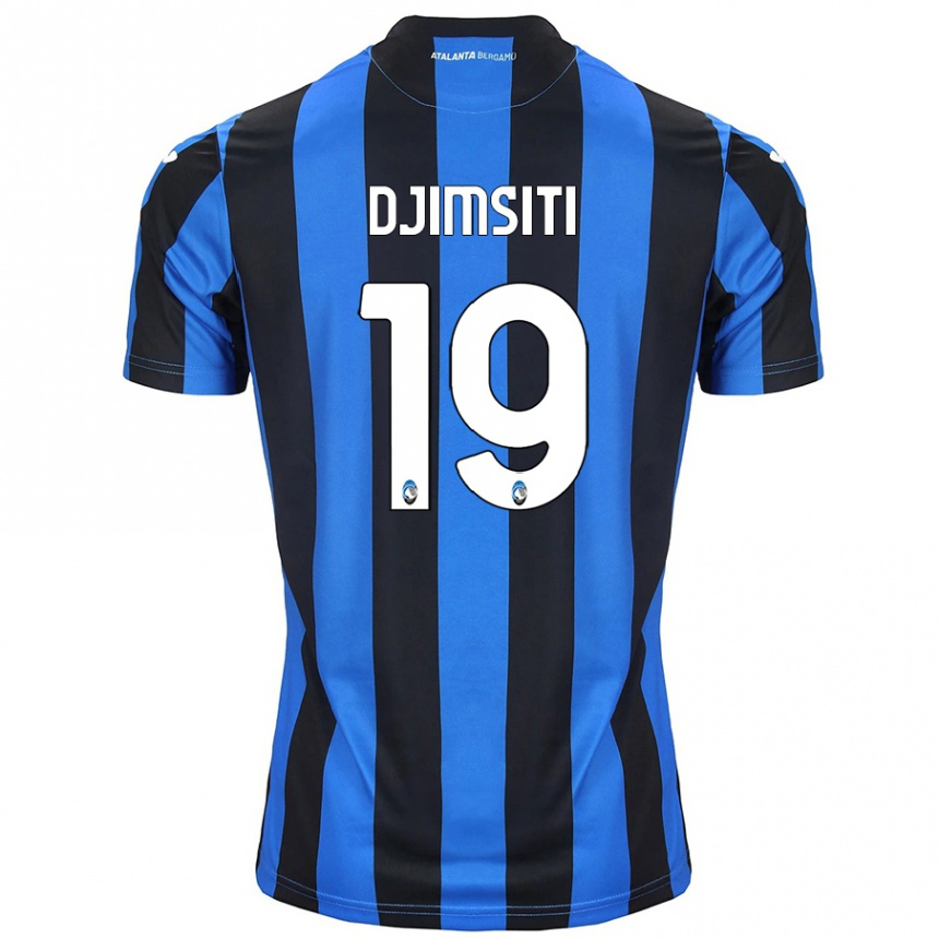 Niño Fútbol Camiseta Berat Djimsiti #19 Azul Negro 1ª Equipación 2024/25 Argentina