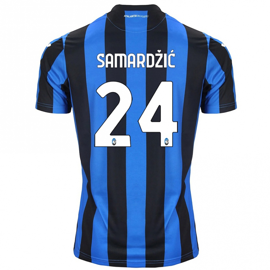 Niño Fútbol Camiseta Lazar Samardžić #24 Azul Negro 1ª Equipación 2024/25 Argentina