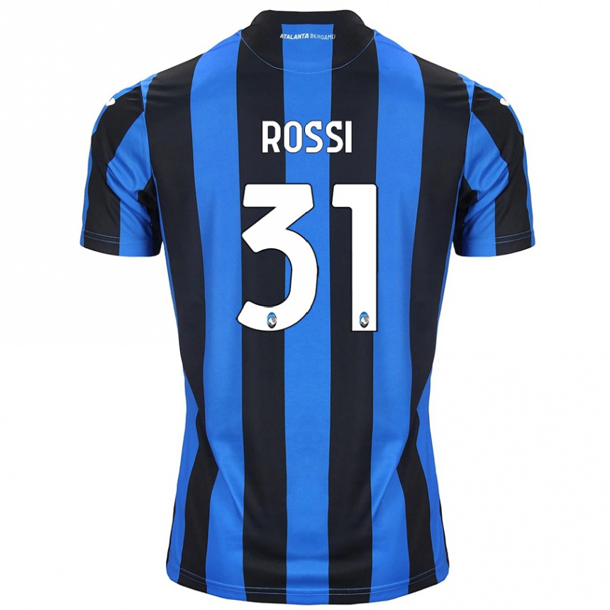 Niño Fútbol Camiseta Francesco Rossi #31 Azul Negro 1ª Equipación 2024/25 Argentina