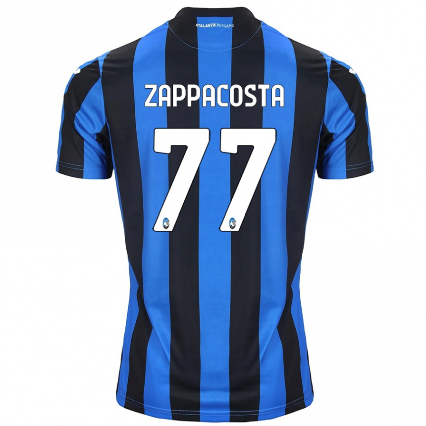 Niño Fútbol Camiseta Davide Zappacosta #77 Azul Negro 1ª Equipación 2024/25 Argentina