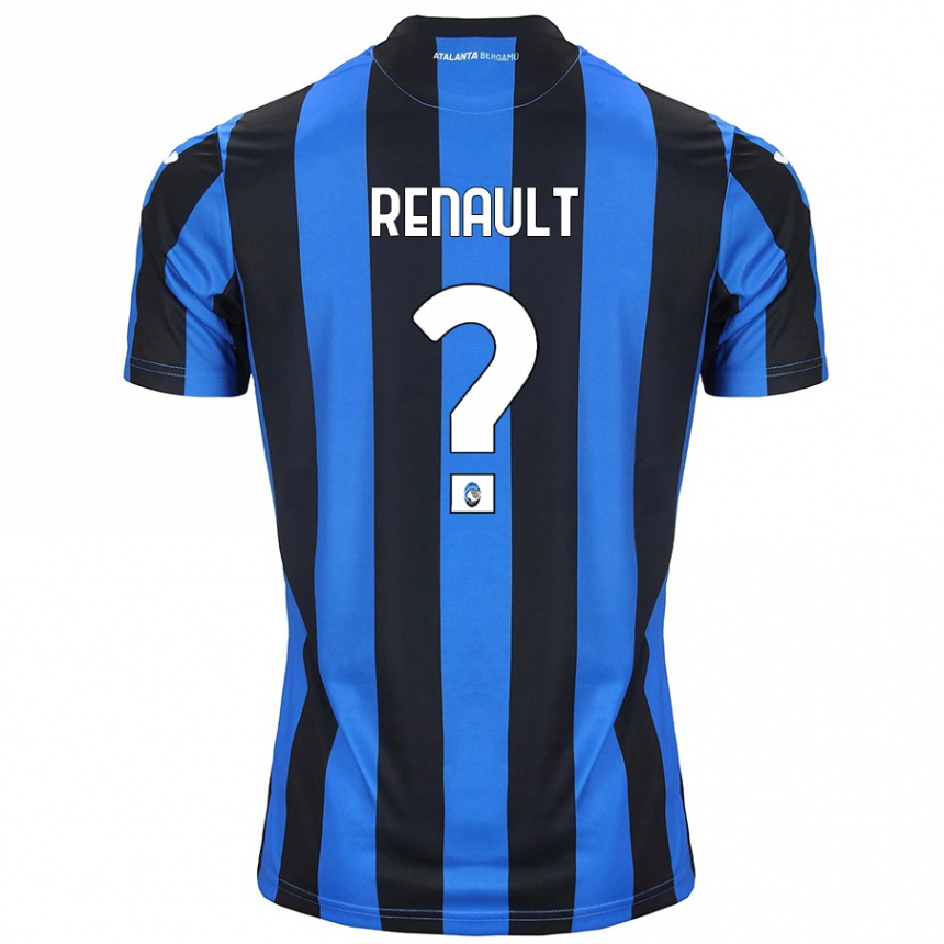 Niño Fútbol Camiseta Guillaume Renault #0 Azul Negro 1ª Equipación 2024/25 Argentina