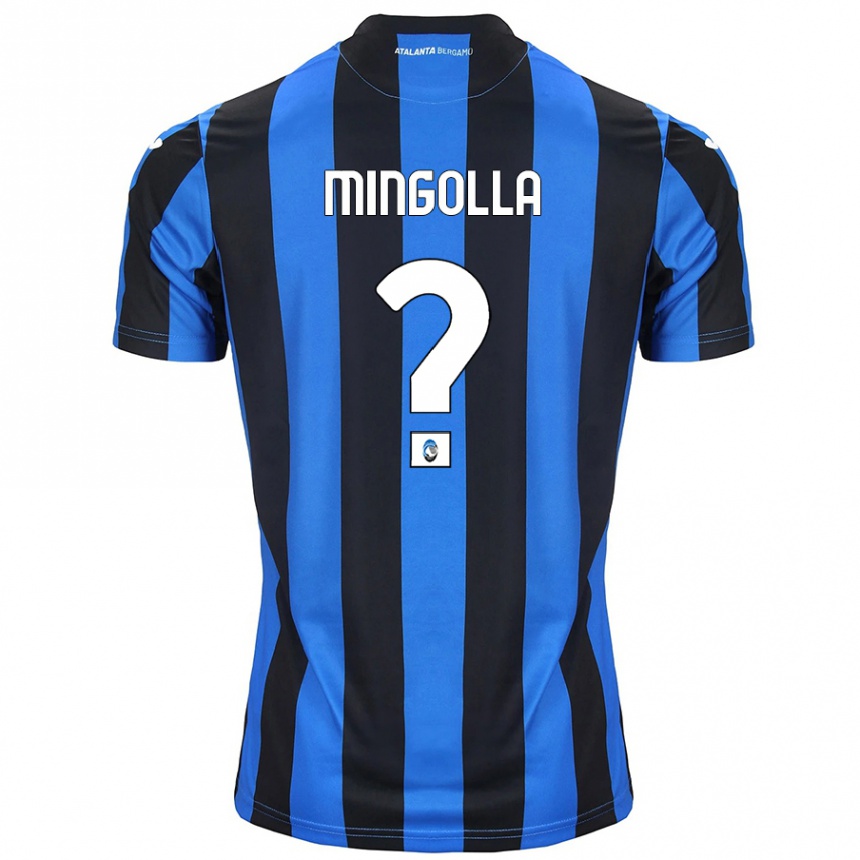 Niño Fútbol Camiseta Simone Mingolla #0 Azul Negro 1ª Equipación 2024/25 Argentina