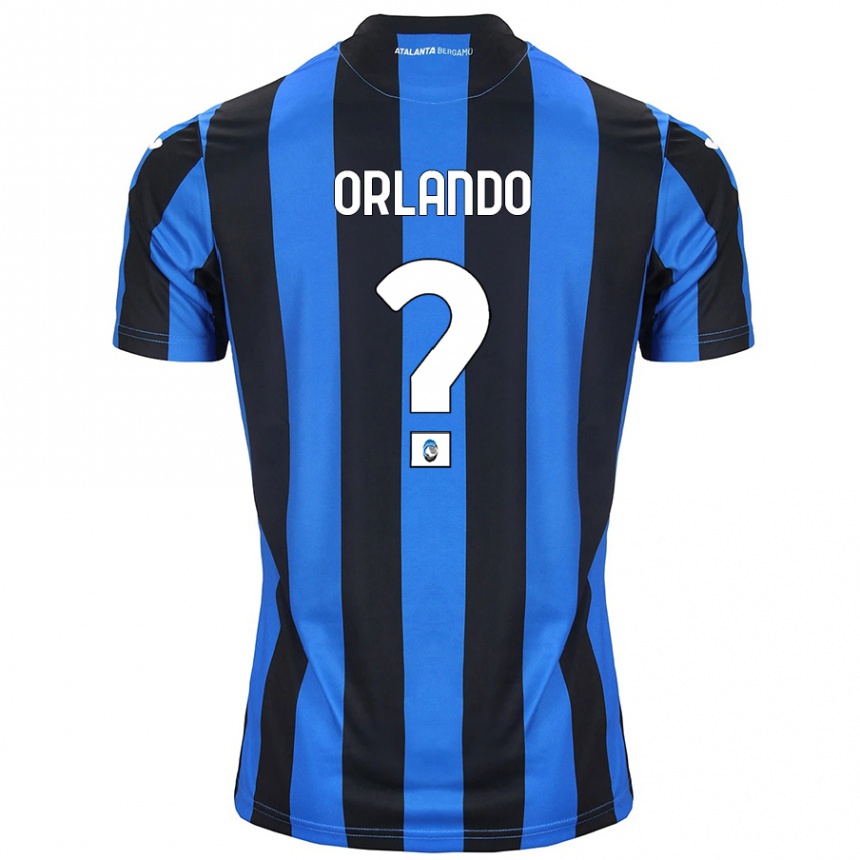 Niño Fútbol Camiseta Daniele Orlando #0 Azul Negro 1ª Equipación 2024/25 Argentina