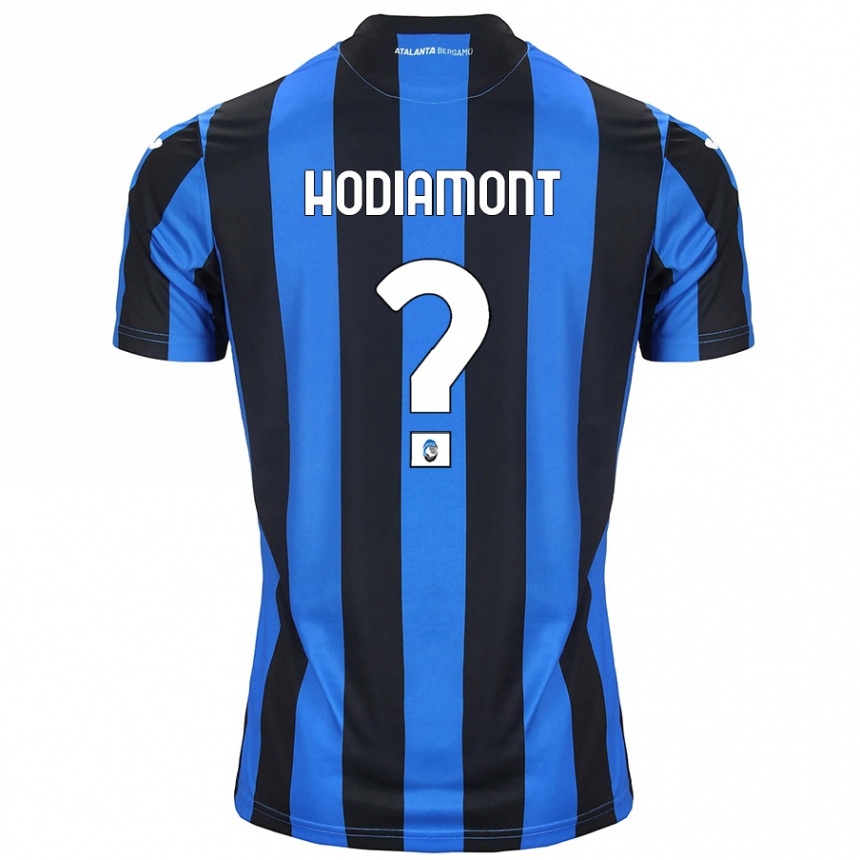 Niño Fútbol Camiseta Lyam Hodiamont #0 Azul Negro 1ª Equipación 2024/25 Argentina