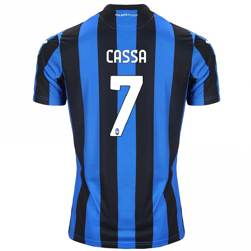 Niño Fútbol Camiseta Federico Cassa #7 Azul Negro 1ª Equipación 2024/25 Argentina