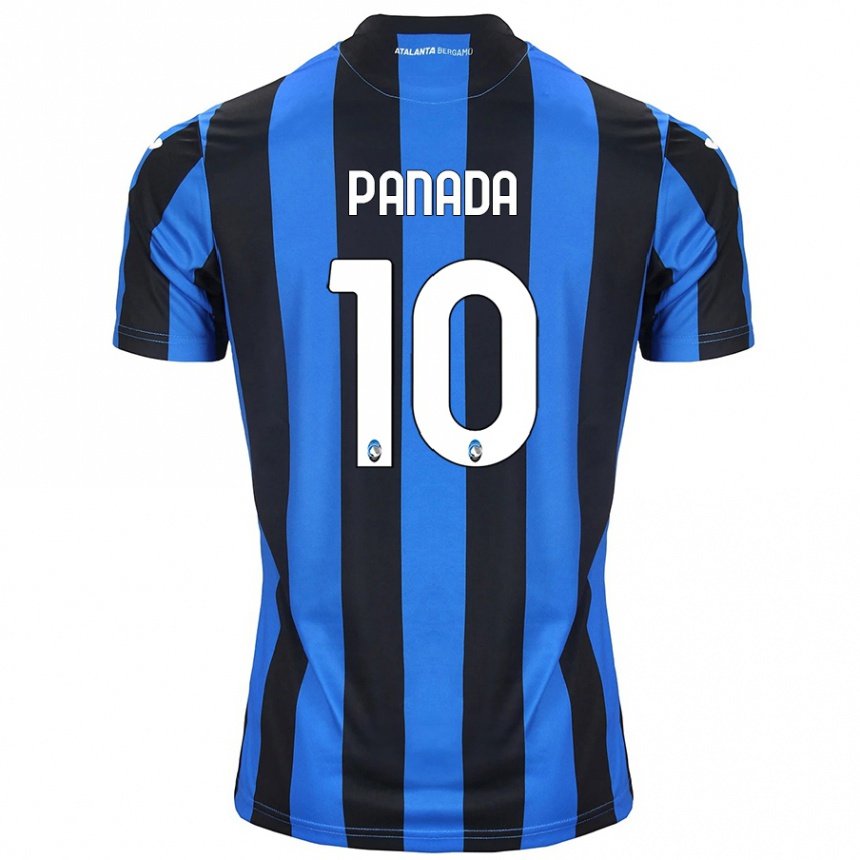 Niño Fútbol Camiseta Simone Panada #10 Azul Negro 1ª Equipación 2024/25 Argentina