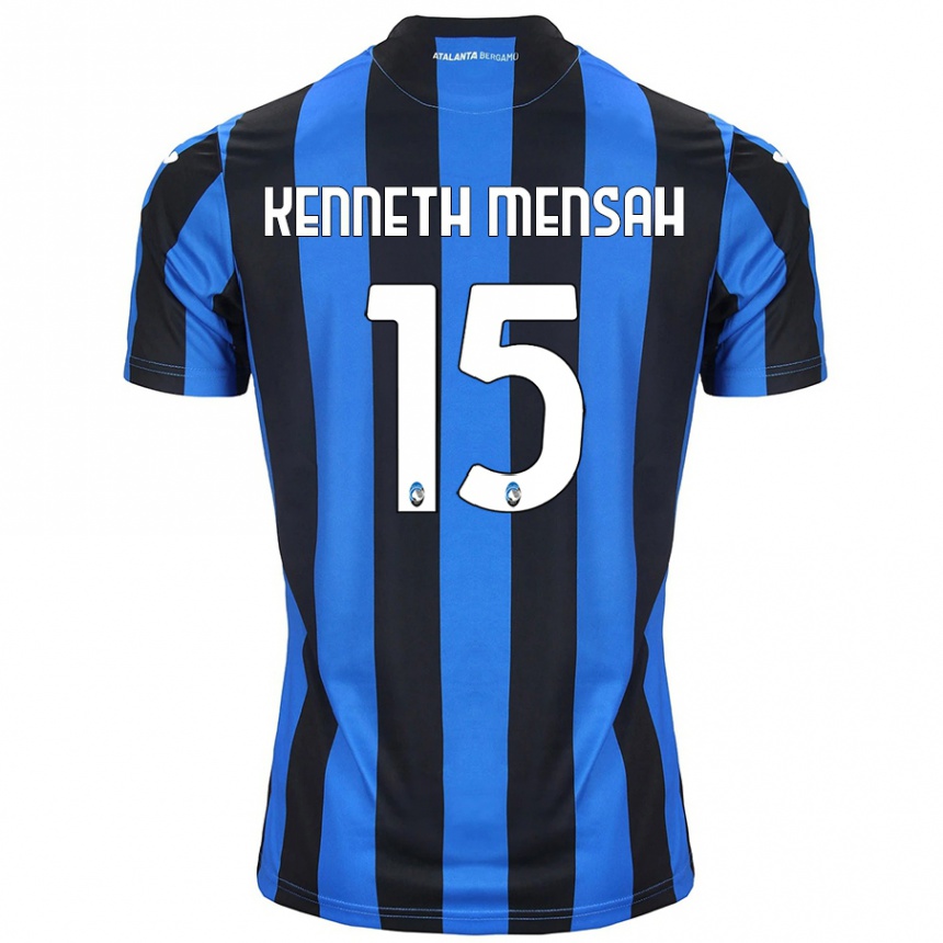 Niño Fútbol Camiseta Anthony Kenneth Mensah #15 Azul Negro 1ª Equipación 2024/25 Argentina