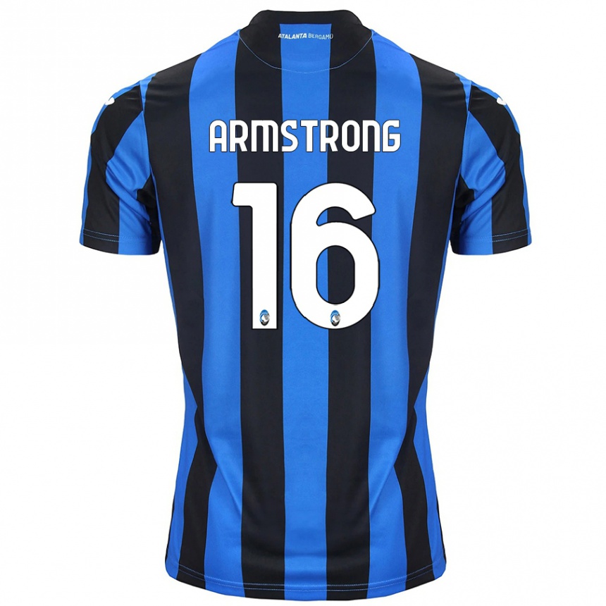 Niño Fútbol Camiseta Daniel Armstrong #16 Azul Negro 1ª Equipación 2024/25 Argentina