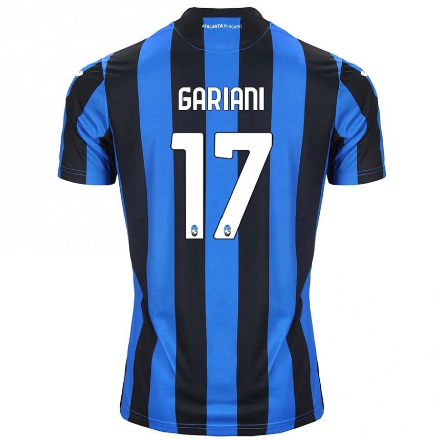 Niño Fútbol Camiseta Niccolò Gariani #17 Azul Negro 1ª Equipación 2024/25 Argentina