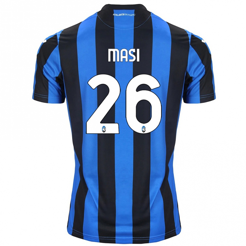 Niño Fútbol Camiseta Alberto Masi #26 Azul Negro 1ª Equipación 2024/25 Argentina