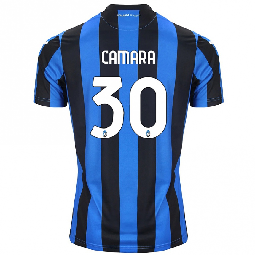 Niño Fútbol Camiseta Henry Camara #30 Azul Negro 1ª Equipación 2024/25 Argentina