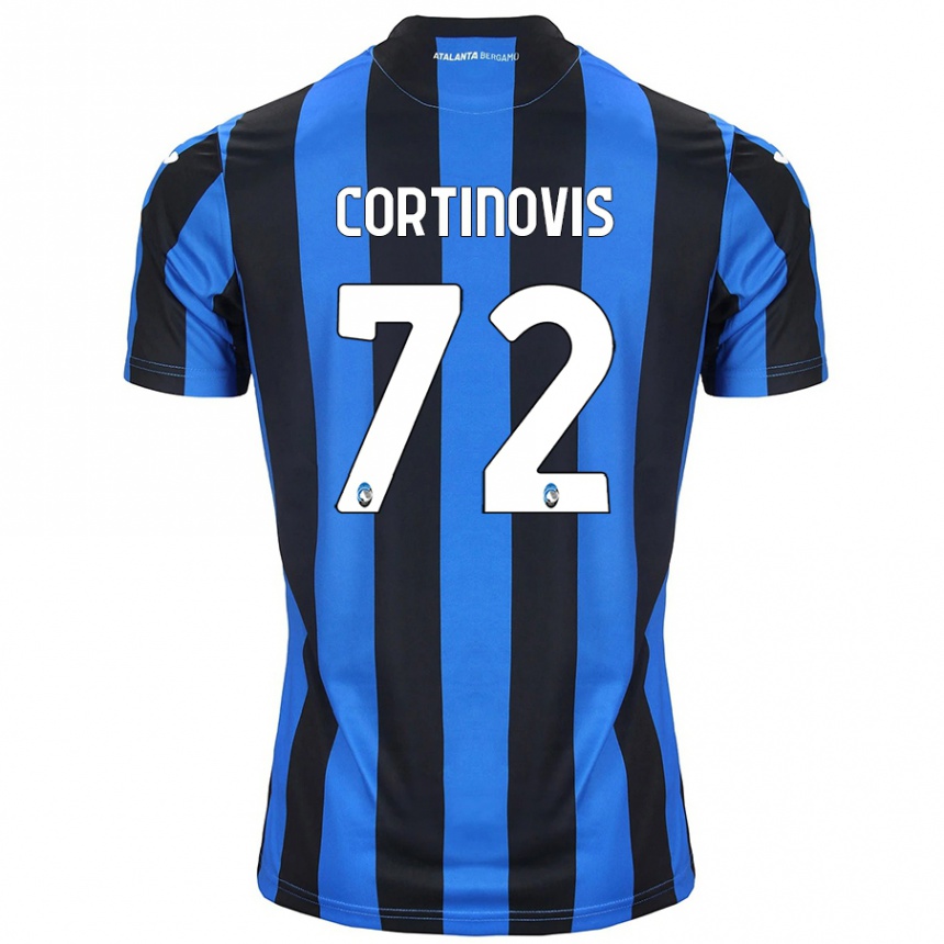 Niño Fútbol Camiseta Alessandro Cortinovis #72 Azul Negro 1ª Equipación 2024/25 Argentina