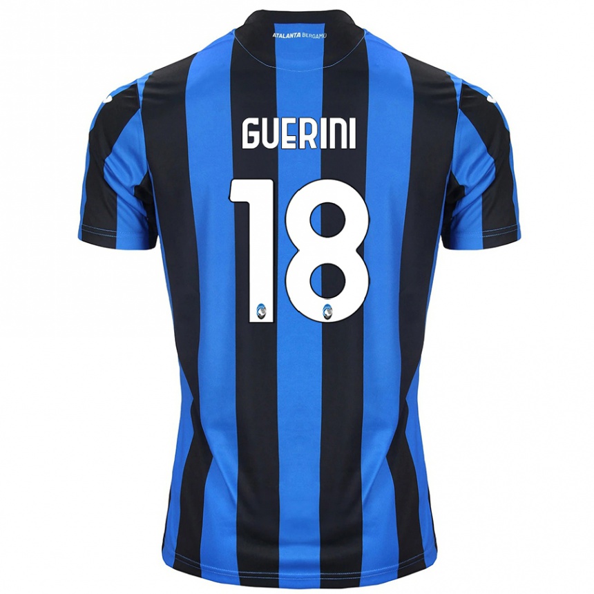 Niño Fútbol Camiseta Alessio Guerini #18 Azul Negro 1ª Equipación 2024/25 Argentina