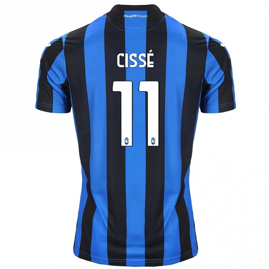 Niño Fútbol Camiseta Moustapha Cissé #11 Azul Negro 1ª Equipación 2024/25 Argentina