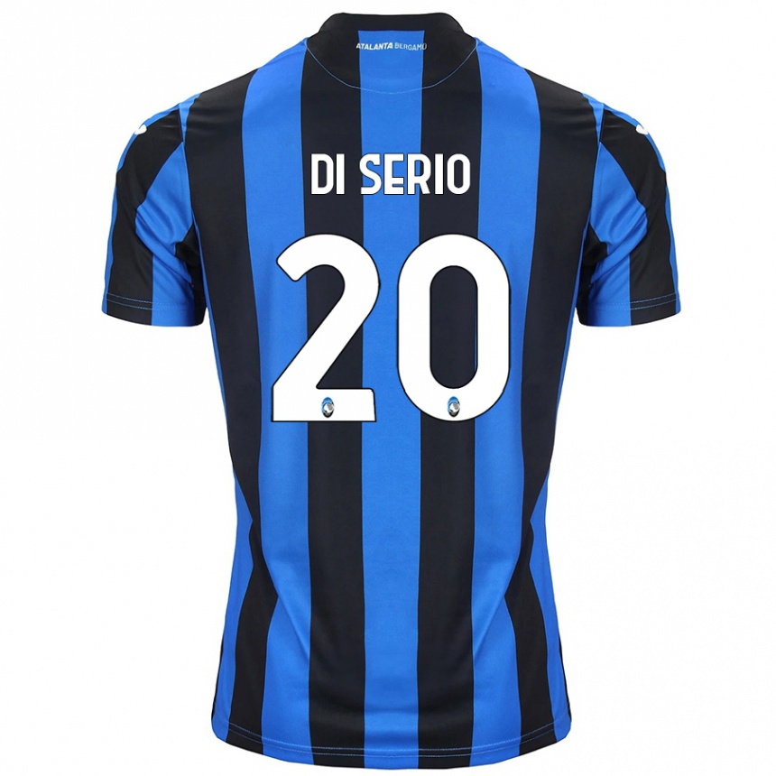 Niño Fútbol Camiseta Giuseppe Di Serio #20 Azul Negro 1ª Equipación 2024/25 Argentina