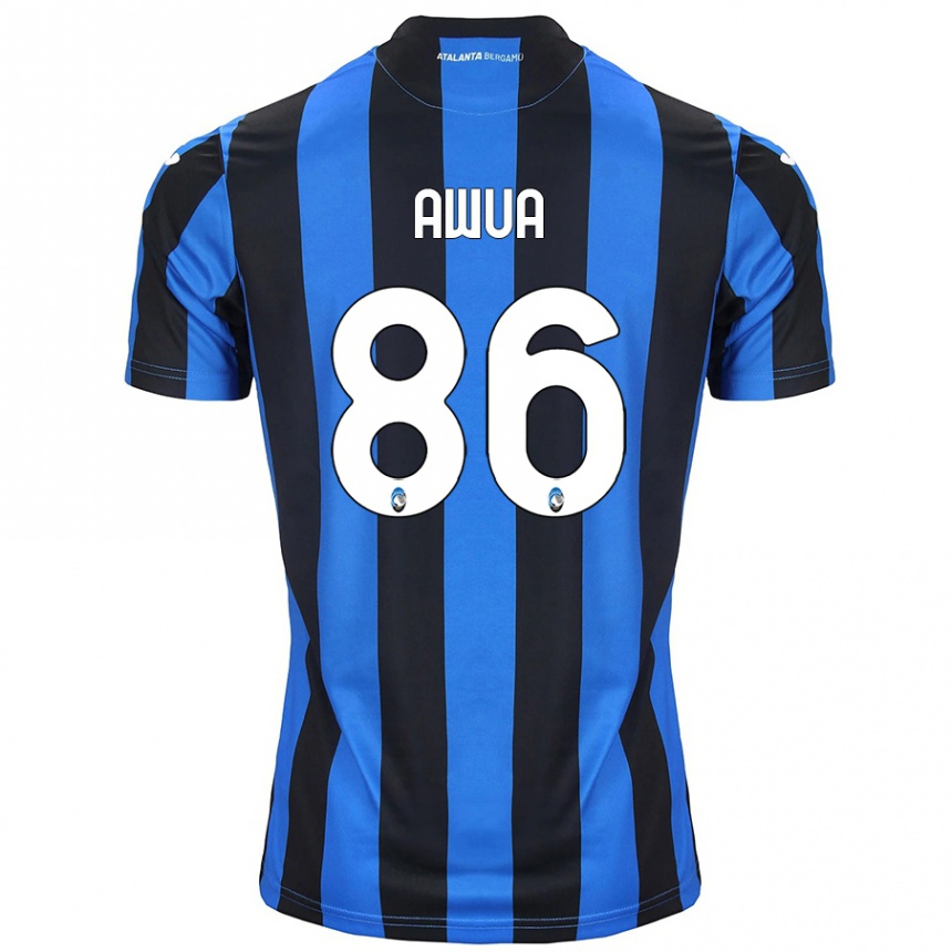 Niño Fútbol Camiseta Theophilus Awua #86 Azul Negro 1ª Equipación 2024/25 Argentina