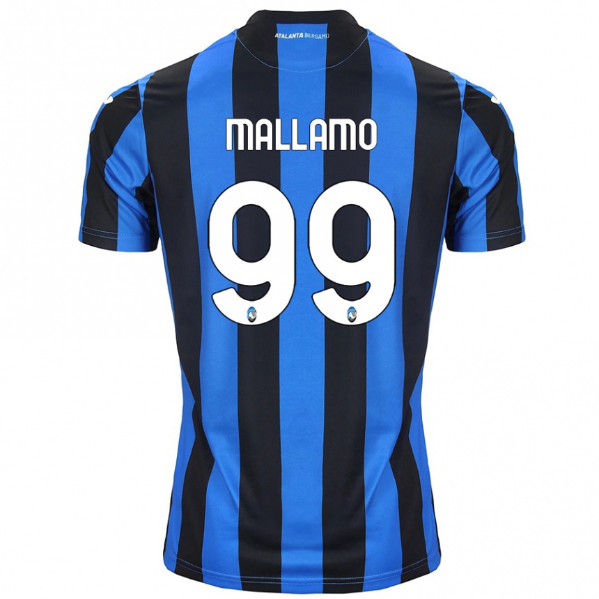 Niño Fútbol Camiseta Alessandro Mallamo #99 Azul Negro 1ª Equipación 2024/25 Argentina