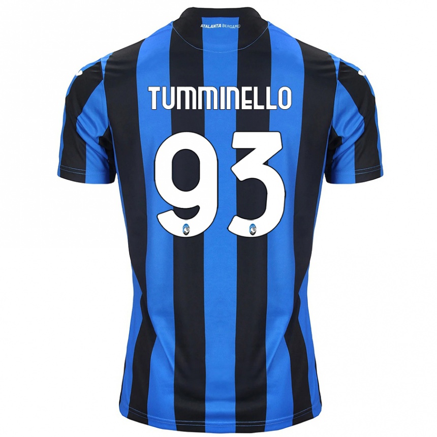 Niño Fútbol Camiseta Marco Tumminello #93 Azul Negro 1ª Equipación 2024/25 Argentina