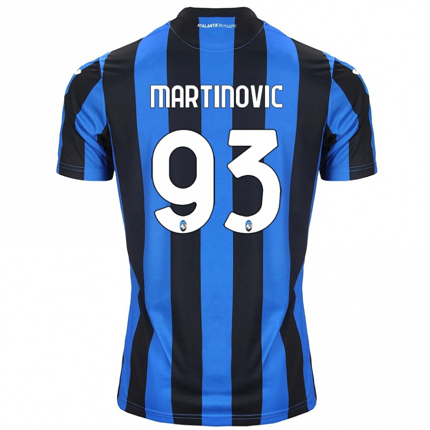 Niño Fútbol Camiseta Melania Martinovic #93 Azul Negro 1ª Equipación 2024/25 Argentina