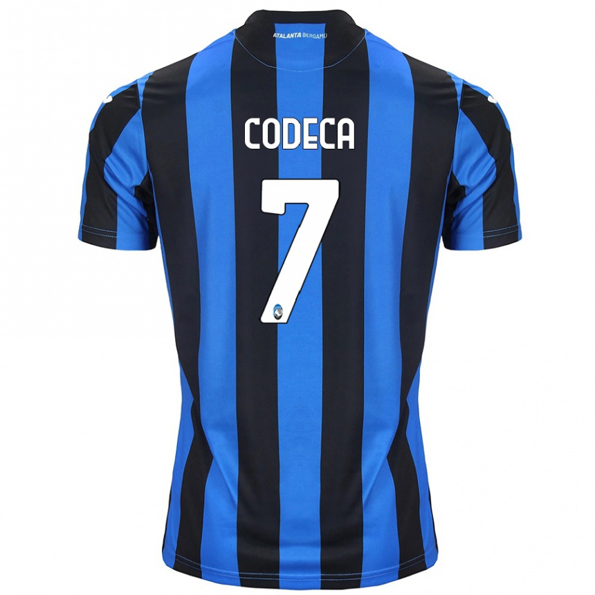 Niño Fútbol Camiseta Bianca Codeca #7 Azul Negro 1ª Equipación 2024/25 Argentina