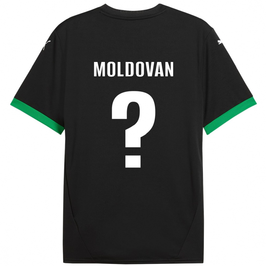 Niño Fútbol Camiseta Horațiu Moldovan #0 Negro Verde Oscuro 1ª Equipación 2024/25 Argentina