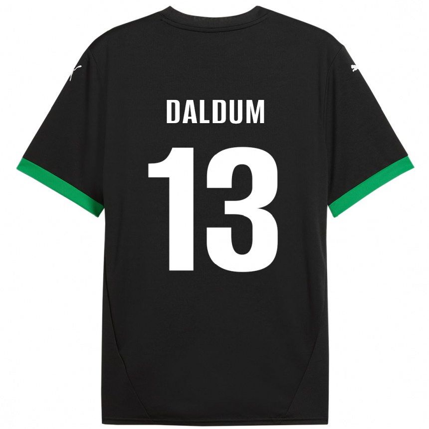 Niño Fútbol Camiseta Sonosi Daldum #13 Negro Verde Oscuro 1ª Equipación 2024/25 Argentina