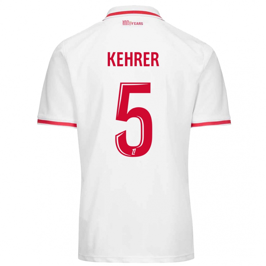 Niño Fútbol Camiseta Thilo Kehrer #5 Blanco Rojo 1ª Equipación 2024/25 Argentina