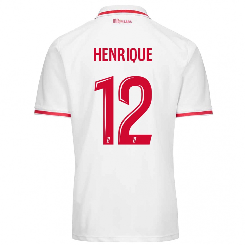 Niño Fútbol Camiseta Caio Henrique #12 Blanco Rojo 1ª Equipación 2024/25 Argentina