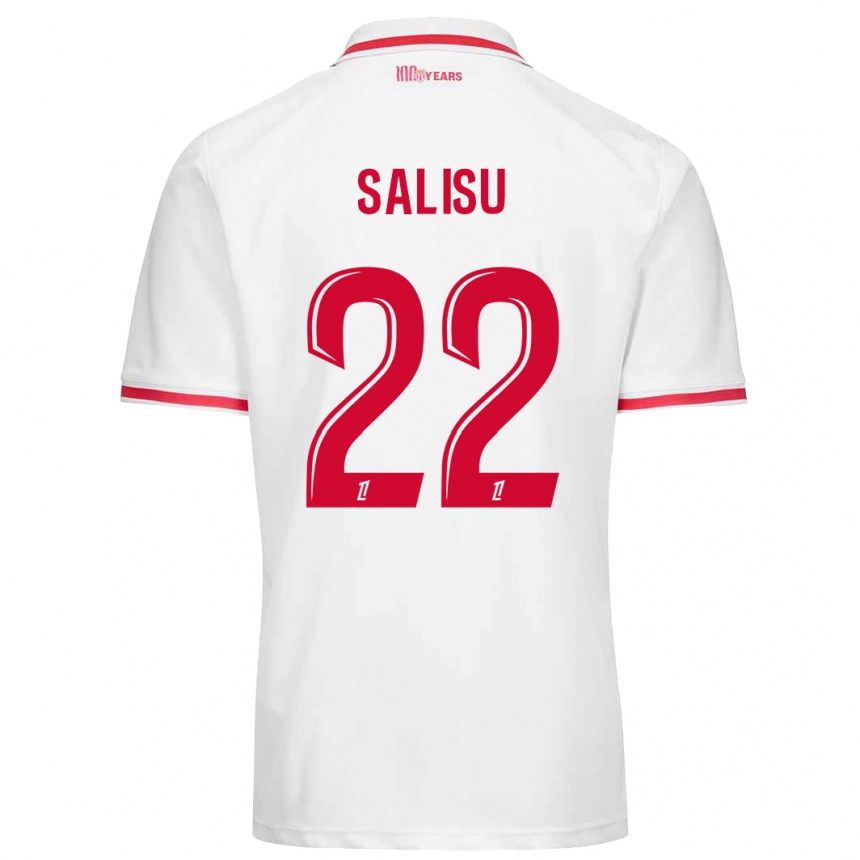 Niño Fútbol Camiseta Mohammed Salisu #22 Blanco Rojo 1ª Equipación 2024/25 Argentina