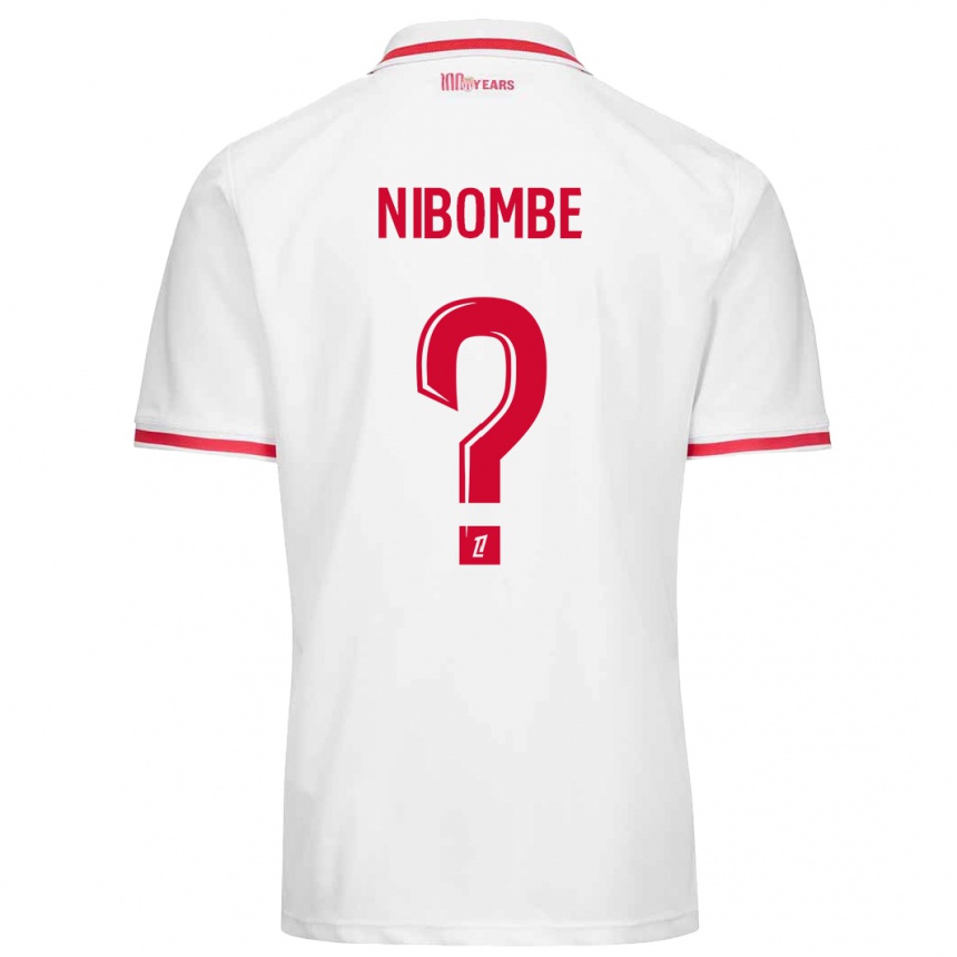 Niño Fútbol Camiseta Samuel Nibombe #0 Blanco Rojo 1ª Equipación 2024/25 Argentina