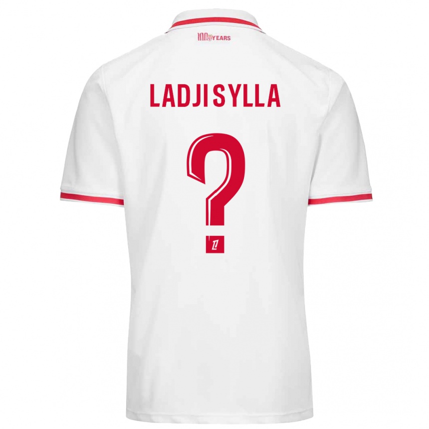 Niño Fútbol Camiseta Ladji Sylla #0 Blanco Rojo 1ª Equipación 2024/25 Argentina