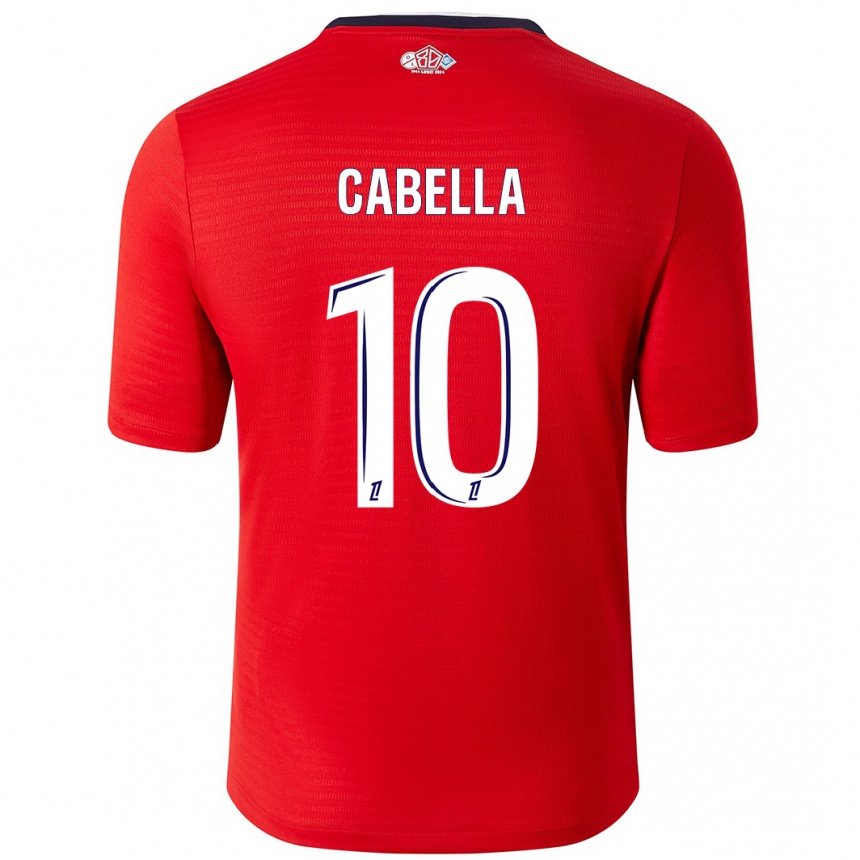 Niño Fútbol Camiseta Rémy Cabella #10 Rojo Blanco 1ª Equipación 2024/25 Argentina