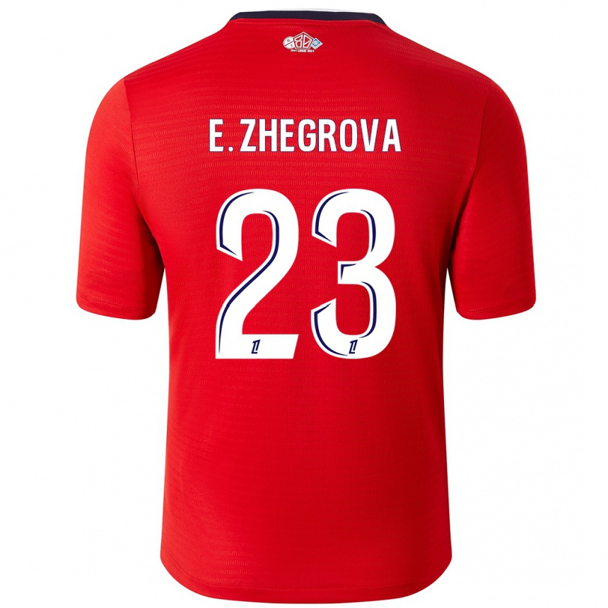 Niño Fútbol Camiseta Edon Zhegrova #23 Rojo Blanco 1ª Equipación 2024/25 Argentina