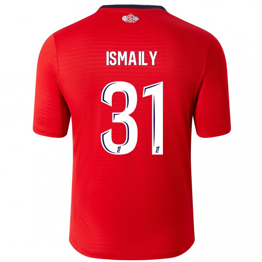 Niño Fútbol Camiseta Ismaily #31 Rojo Blanco 1ª Equipación 2024/25 Argentina